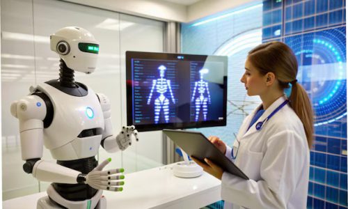 doctor-medical-assistant-robot-analyze-dna-virtual-interface_1036975-220970